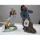 Royal Doulton China Figurines, 'Sea Harvest' HN 2257 and 'The Young Master' HN 2872. (2)