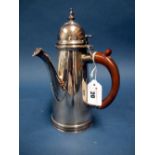 A Britannia Standard Hallmarked Silver Coffee Pot, Charles Stuart Harris, London 1900, of Queen Anne