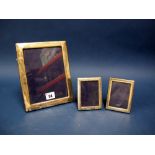 A Hallmarked Silver Mounted Photograph Frame, RC, Sheffield 1985, on blue easel back, overall height
