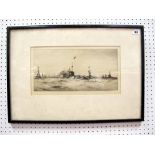 AFTER FRANK H. MASON (1875-1965) Surrender of the German Fleet, etching, signed in pencil in the