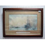 AFTER WILLIAM LIONEL WYLLIE (1851-1931) H.M.S. Bellerophon, print, signed lower right margin, 43 x