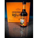 Limited Edition Bottle of Henderson's Relish Signed by Willie Thorne