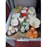 Carlton Ware- various designs, Shelley cruet, 'Darland' shape bowl, etc:- one Tray