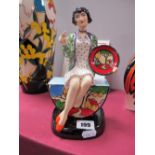 A Peggy Davies Figurine "Clarice Cliff the Artisan", limited edition no. 490/500.