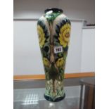 A Moorcroft Pottery Vase, decorated with the Dent de Lion design by Rachel Bishop, shape 121/14,