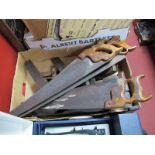 Vintage Tools- to include Disston (USA), E.Catkins and Co (Indianapolis) saws, block planes, set