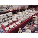 Portmeirion 'Botanic Garden' Dinner and Tea Wares, including teapots, cruets, oil and vinegar