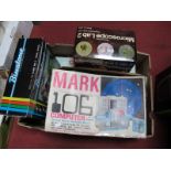 A Circa 1970 Mark 106 Computer By Hasbro, a Binatone TV game, Merit Chemistry set, microscope, all