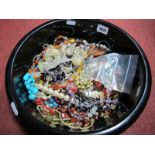 A Mixed Lot of Assorted Costume Beads, etc:- One Tub