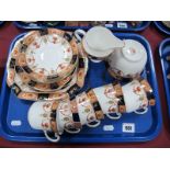 XX Century China Tea Service, with gilt highlights, swag decoration, etc:- One Tray