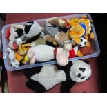 Garfield Cuddly Toy, panda cuddly toy, other cuddly toys, etc:- One Box