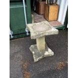 Early XX Century Three Section Gritstone Birdbath.