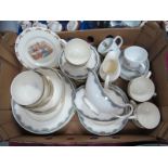 Royal Doulton 'Albany' Dinnerware, of forty six pieces, childs Beatrix Potter ware:- One Box