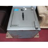 An S.M.P Cast Iron Security Safe, h50 x d45 x width 45cms, (with key).