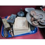 Cast Iron Scales and Weights, Victorian cast iron tobacco jar, Kodak folding camera, Empire