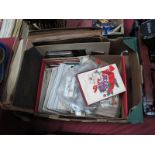 Schoolboy Stamp Album, album of mainly sepia postcards, quantity of others, loose, cigarette and