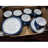 Denby Stoneware, blue and white tea-service:- One Box