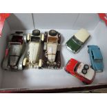 Six Diecast Vehicles, of varying scale and manufacturer including 1:18th scale Corgi Morris Mini