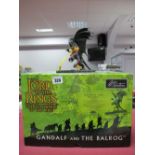 A Boxed W Britain #40258 The Lord of The Rings- Galdalf and The Balrog Hand Painted Collectable