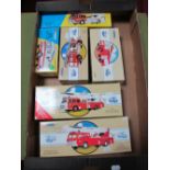 Six Boxed Corgi Diecast Fire Service Vehicles, # 32001 Cheshire Fire Brigade - Simon Snorkel, #