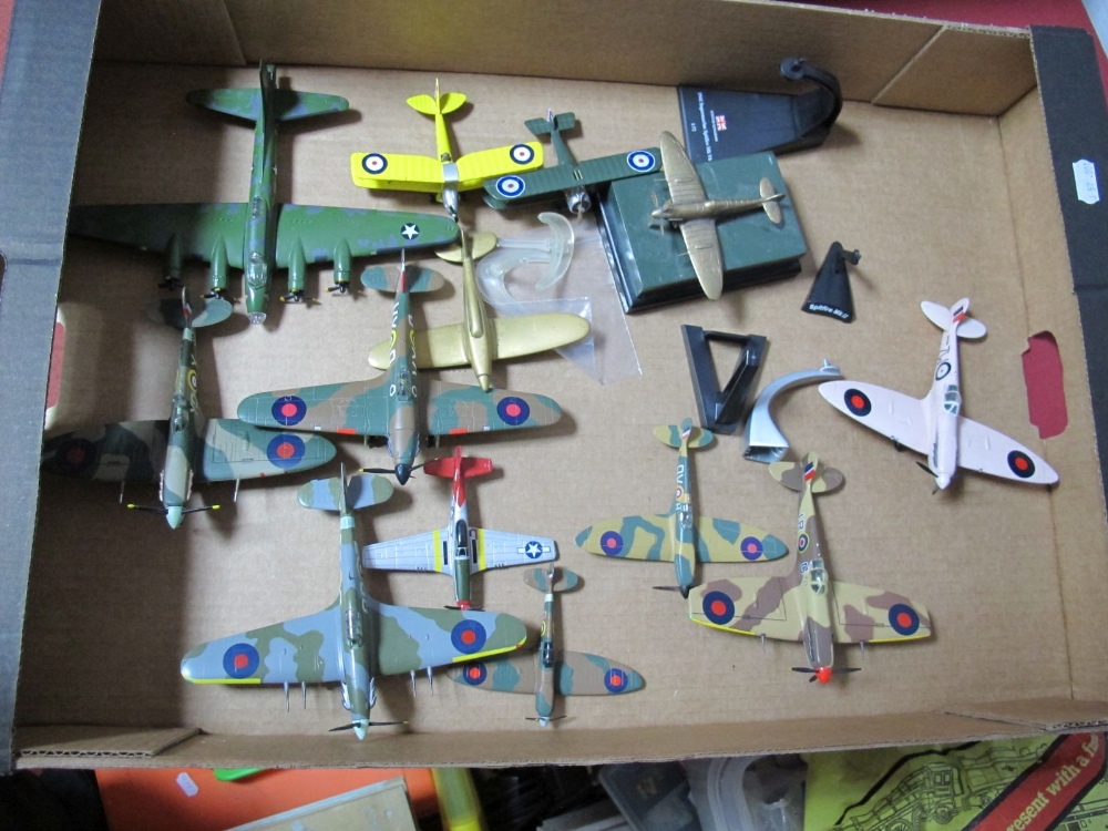 A Quantity of Diecast and Plastic Kits, mainly on a WW II theme, by Corgi, Amor, Easy and others,