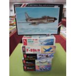Five Boxed Hobbycraft Plastic Aircraft Kits, #HC1261 1:144th scale B-58 "Record Setters" appears