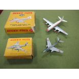 A Dinky Toys No.708 Vickers Viscount in BEA colours, overall fair, boxed. box poor