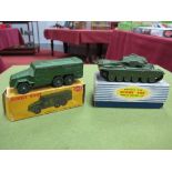 Two Dinky Toys, No 651Centurion Tank, overall good, boxed plus No 677, Armoured vehicle, very good