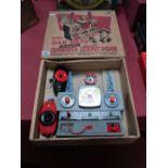 A Mid XX Century Dan Dare Radio Station by Merit. Signs of wear/small parts missing/broken. Boxed.