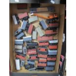 A Quantity of "OO" Model Railway Rolling Stock, by various makers. Playworn. Over thirty.