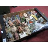 A Collection of Miniature Model Dwellings, including Lilliput Lane, David Winter, crested ware etc:-