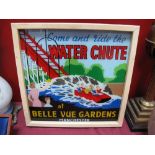 Advertising Belle Vue Gardens Manchester, Battery Operated Illuminated Sign 'Come and Ride the Water