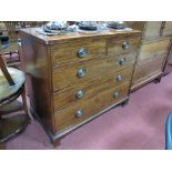 An Early XIX Century Mahogany Chest of Drawers, with two short and three long boxwood inlaid