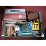 Sooper Snooper Four Way Scope by Marx, tub of marbles, Kodak six -20 Brownie camera etc:- One Box