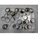 A Mixed Lot of Assorted Dress Rings, including "925".