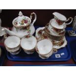 A Royal Albert Old Country Roses Six Setting Tea Service, with Royal Doulton for Royal Albert