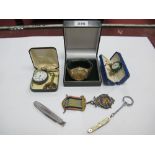 Seiko Gent's Wristwatch, RAOB medallion, pair of gent's cufflinks in fitted case, Continental