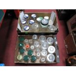 Large Quantity of Mid XX Century and Later Glass Storage/Spice/Confectionery Jars, varying designs