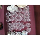 A Part Suite of Approximately Thirty Five Waterford 'Tramore' Pattern Lead Crystal Glasses,