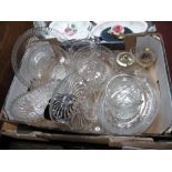 Lead Crystal Fruit Bowls, jug, preserve jar, shallow dishes, hors d'oeuvres dish, etc:- One Box