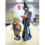 A Royal Doulton Figure "The Wizard" HN2877, printed mark to base, and a Goebel "Chimney Sweep"