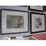 G.W. Birks 'Pawnbrokers', limited edition colour print, 133 of 375, 22 x 22.5cms and Industrial Town