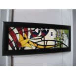A Moorcroft Pottery Rectangular Plaque, decorated in the Lakeside Slumber design by Nicola Slaney,