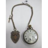 A Chester Hallmarked Silver Cased Openface Pocketwatch, the H Samuel Manchester signed dial with