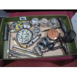 Compacts, studs box, corkscrews, pencils, tidy jars, buckles etc.