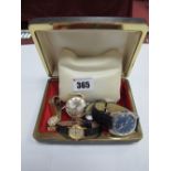 Rotary; Ladies 9ct Gold Cased Wristwatch, together with a gents Roamer Vanguard wristwatch,