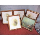 Four John Laver Limited Edition Bird Prints, all signed. J. Hovemann late XX Century Dutch scene,