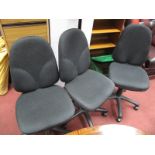 Three Mobile Office Chairs. (3)