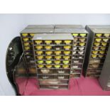 Electricians Accessories, contained in five Raaco multi drawer cabinets including diodes. (5)