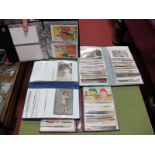 Picture Postcards and Real Photocards, in four albums, Edwardian to late XX Century, a variety of